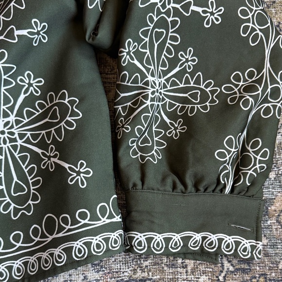 Green printed jacket - Picture 3 of 3